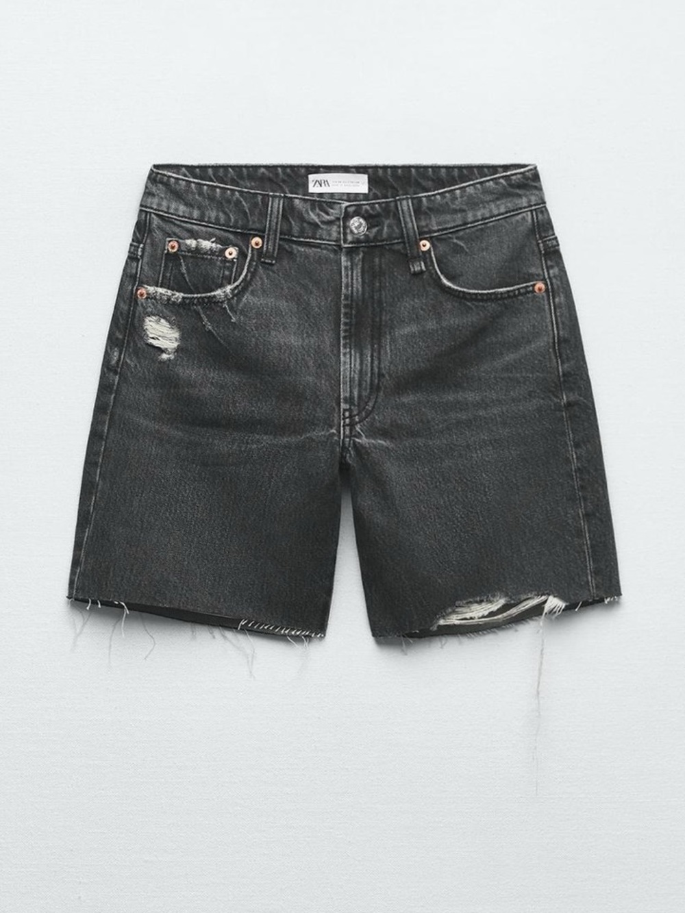 Zara Black Denim Shorts